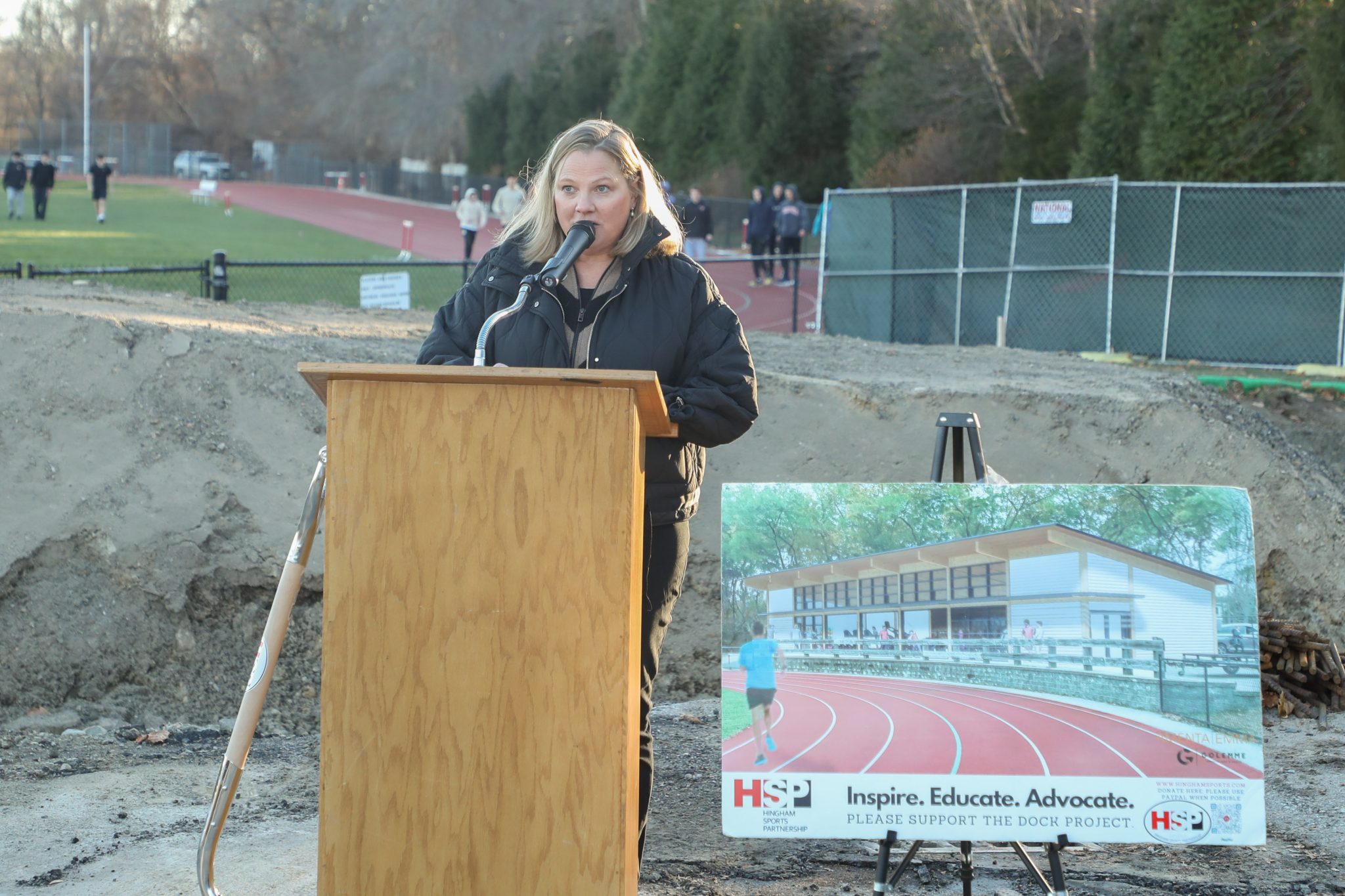 HSP President at the groundbreaking ceremony